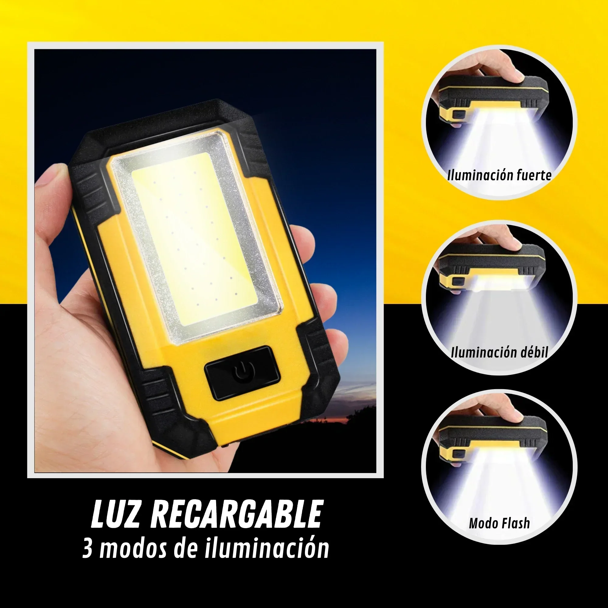 Rechargeable 4000MaH Work Ligh - Outdoor Lighting Hooks avaliação e preço