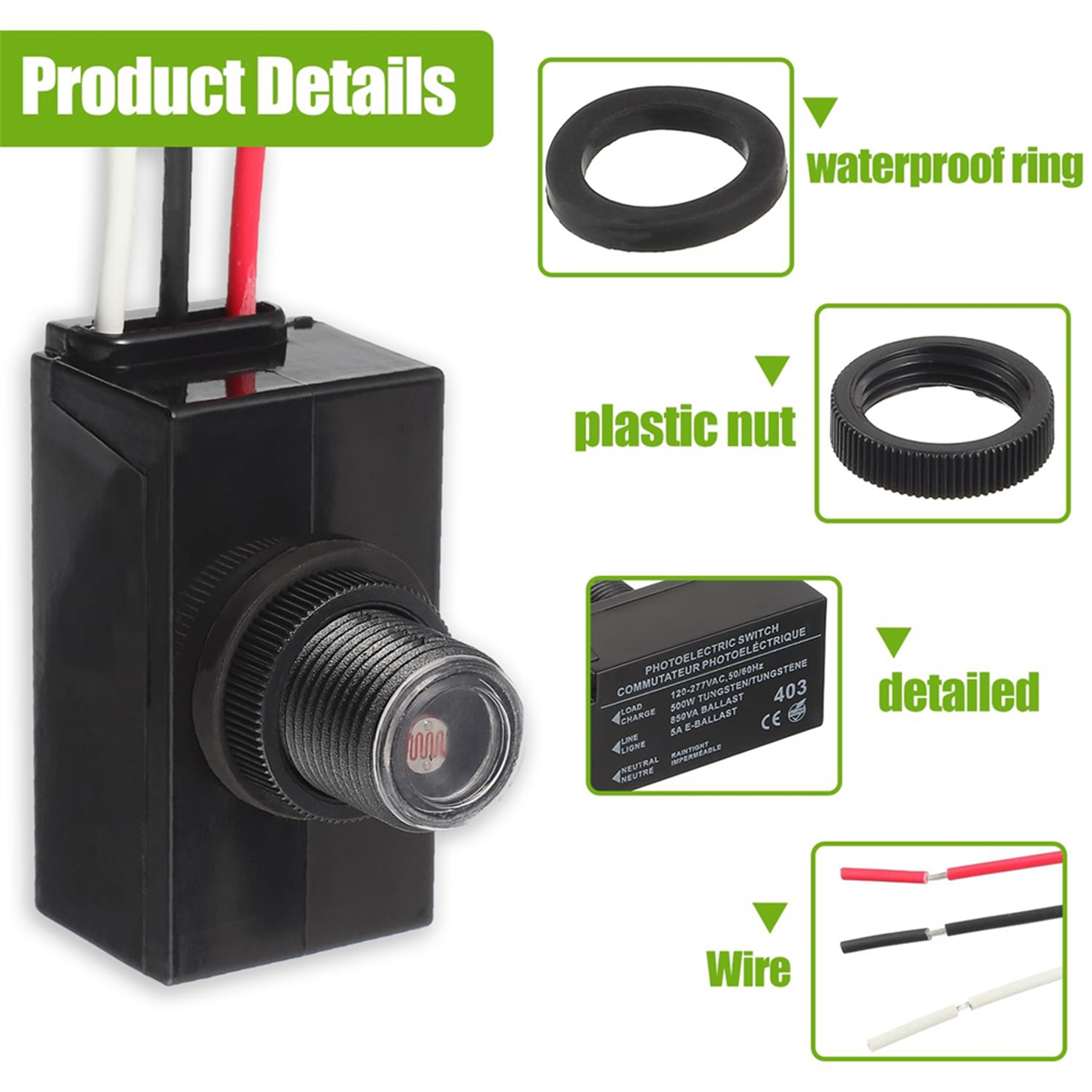 ABNJ Dusk to Dawn Sensor for O - Photocell Outdoor Lighting avaliação e preço