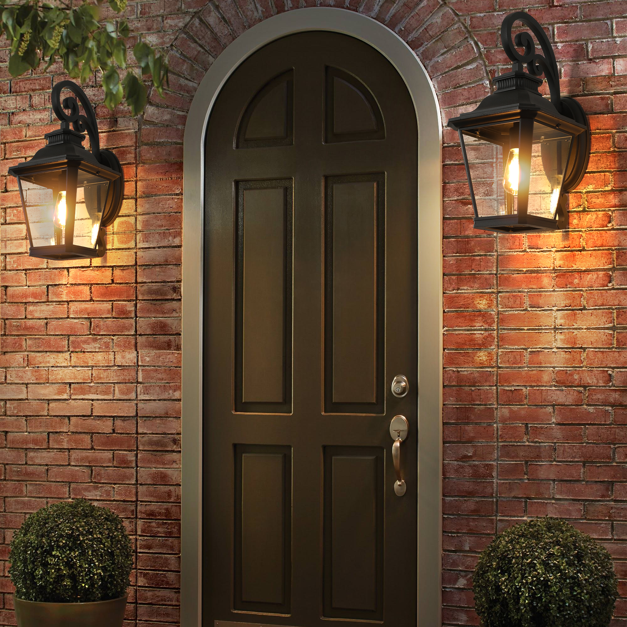 14 Inch 2 Pack Black Outdoor W - Outdoor Lighting Vintage avaliação e preço