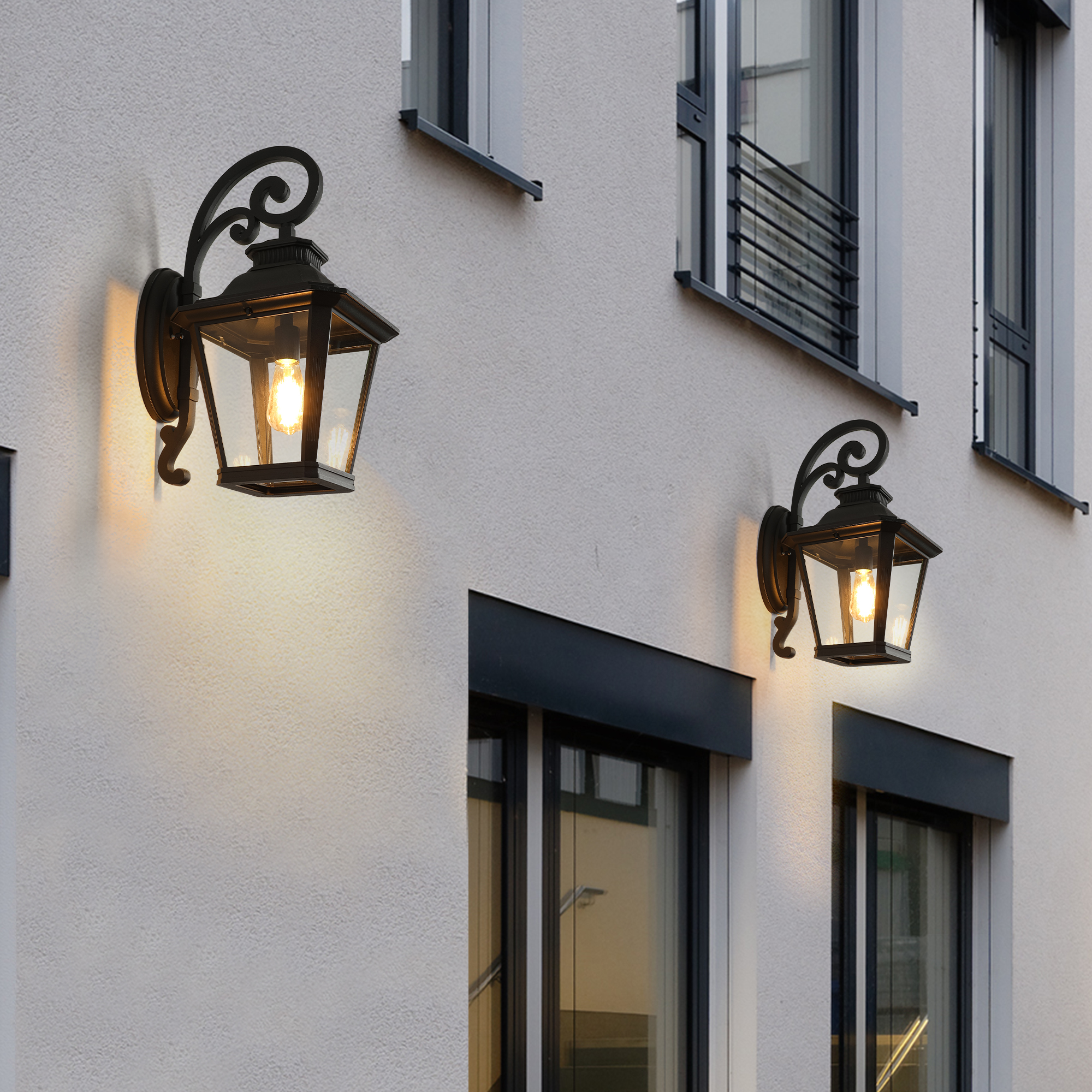 14 Inch 2 Pack Black Outdoor W - Outdoor Lighting Vintage avaliação e preço