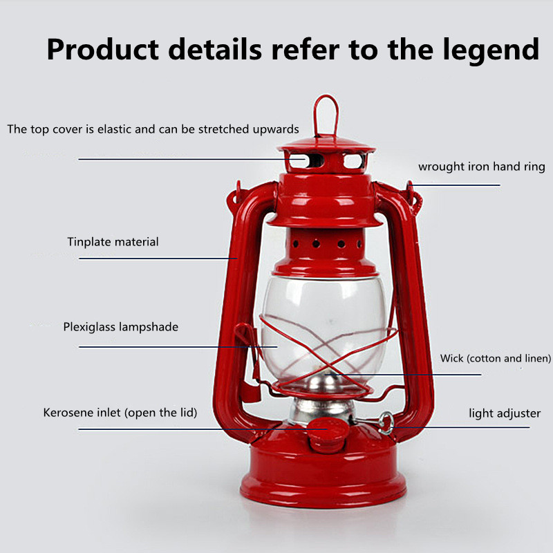 19cm Retro Outdoor Camping Lam - Outdoor Lighting Mediterranean Style avaliação e preço
