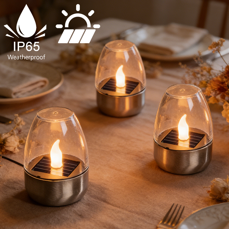 LED Solar Candles Light Flamel - Lighting Wedding Outdoor avaliação e preço