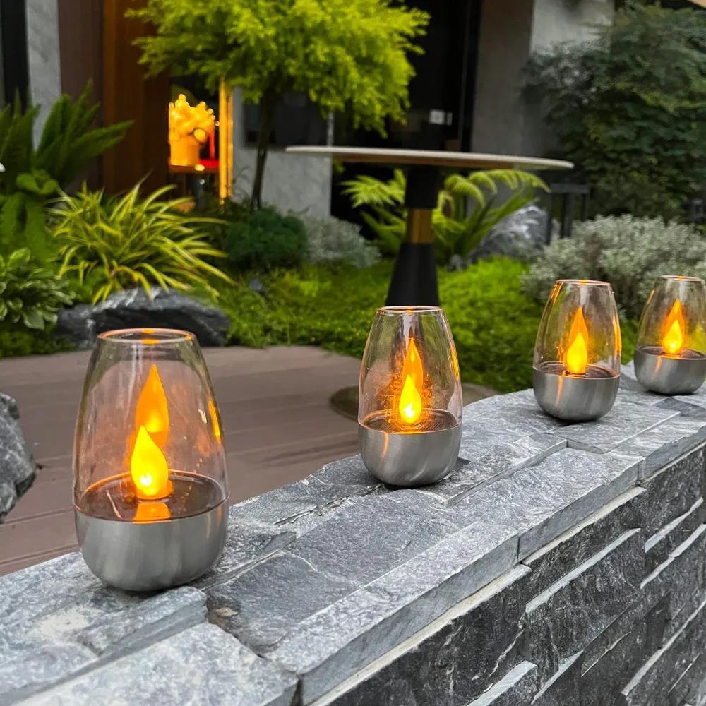 LED Solar Candles Light Flamel - Lighting Wedding Outdoor avaliação e preço