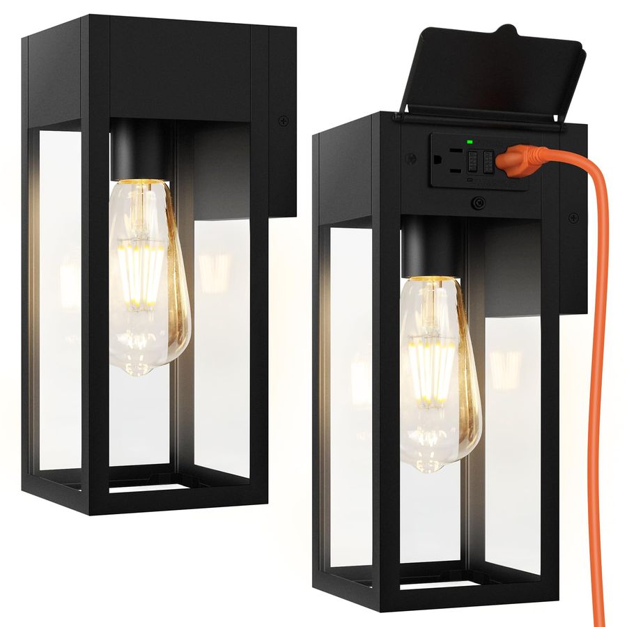 Pack Porch Lights Outdoor Wall - Outdoor Lighting No Outlet avaliação e preço
