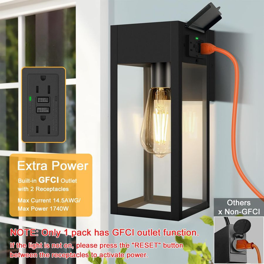 Pack Porch Lights Outdoor Wall - Outdoor Lighting No Outlet avaliação e preço