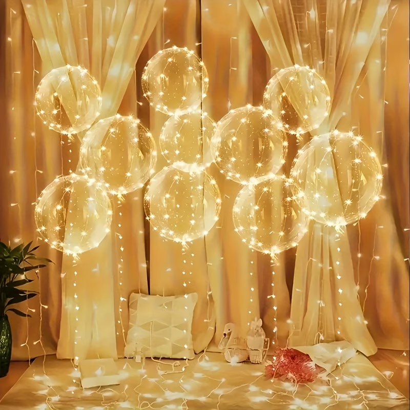 20pcs Set Bobo Balloons with L - Lighting Wedding Outdoor avaliação e preço