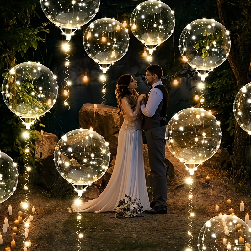 20pcs Set Bobo Balloons with L - Lighting Wedding Outdoor avaliação e preço