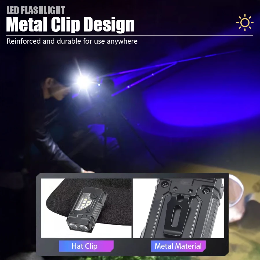 Mini Keychain EDC Flashlight - - Outdoor Lighting Types avaliação e preço