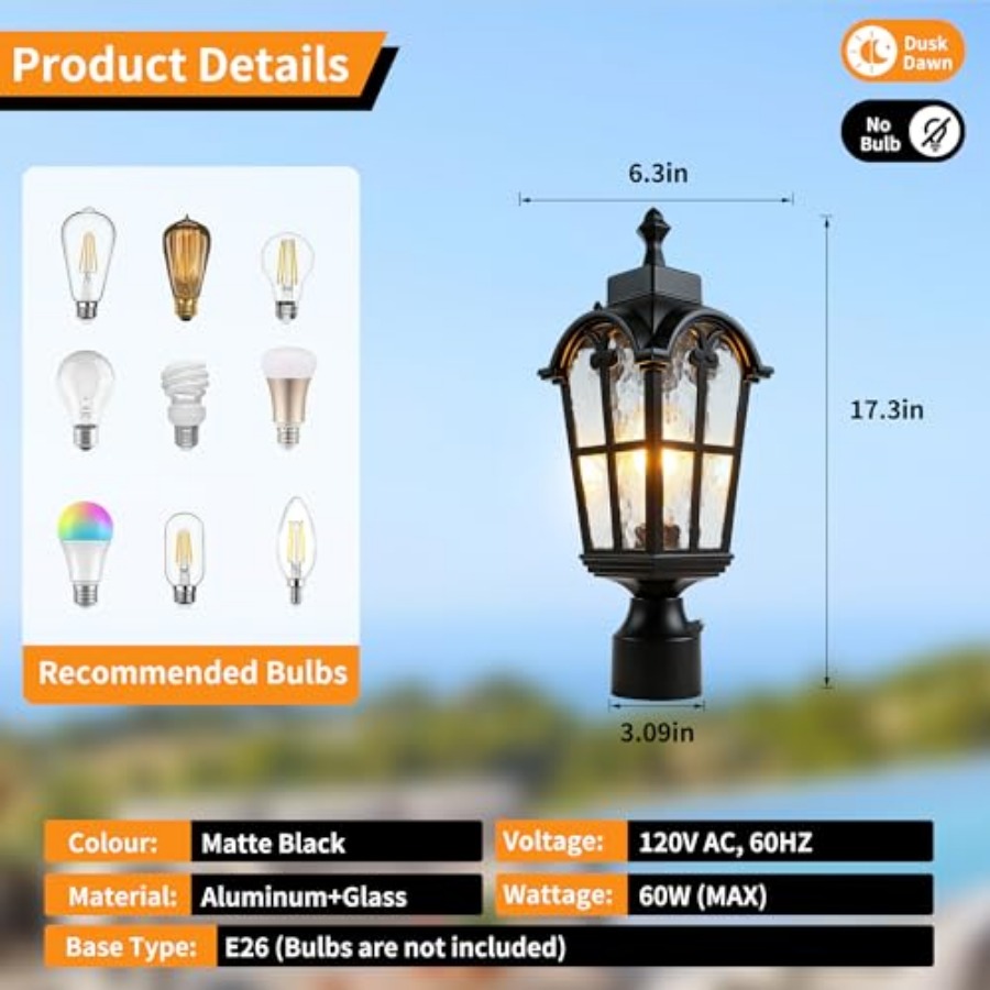 Sensor Outdoor Post Lights Wat - Outdoor Lighting Waterproof avaliação e preço