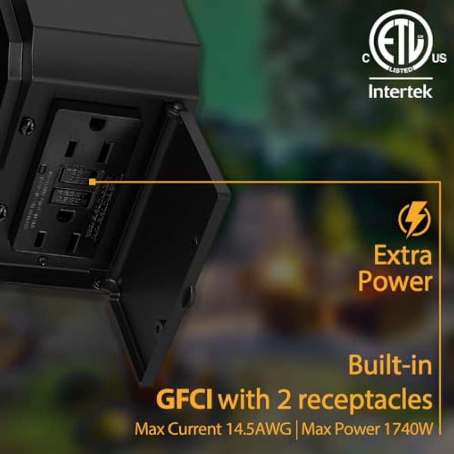 Porch Lights with GFCI Outlet  - Outdoor Lighting No Outlet avaliação e preço