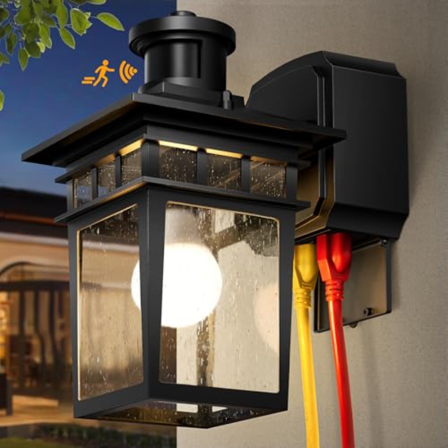 Motion Sensor Outdoor Porch Li - Outdoor Lighting No Outlet avaliação e preço