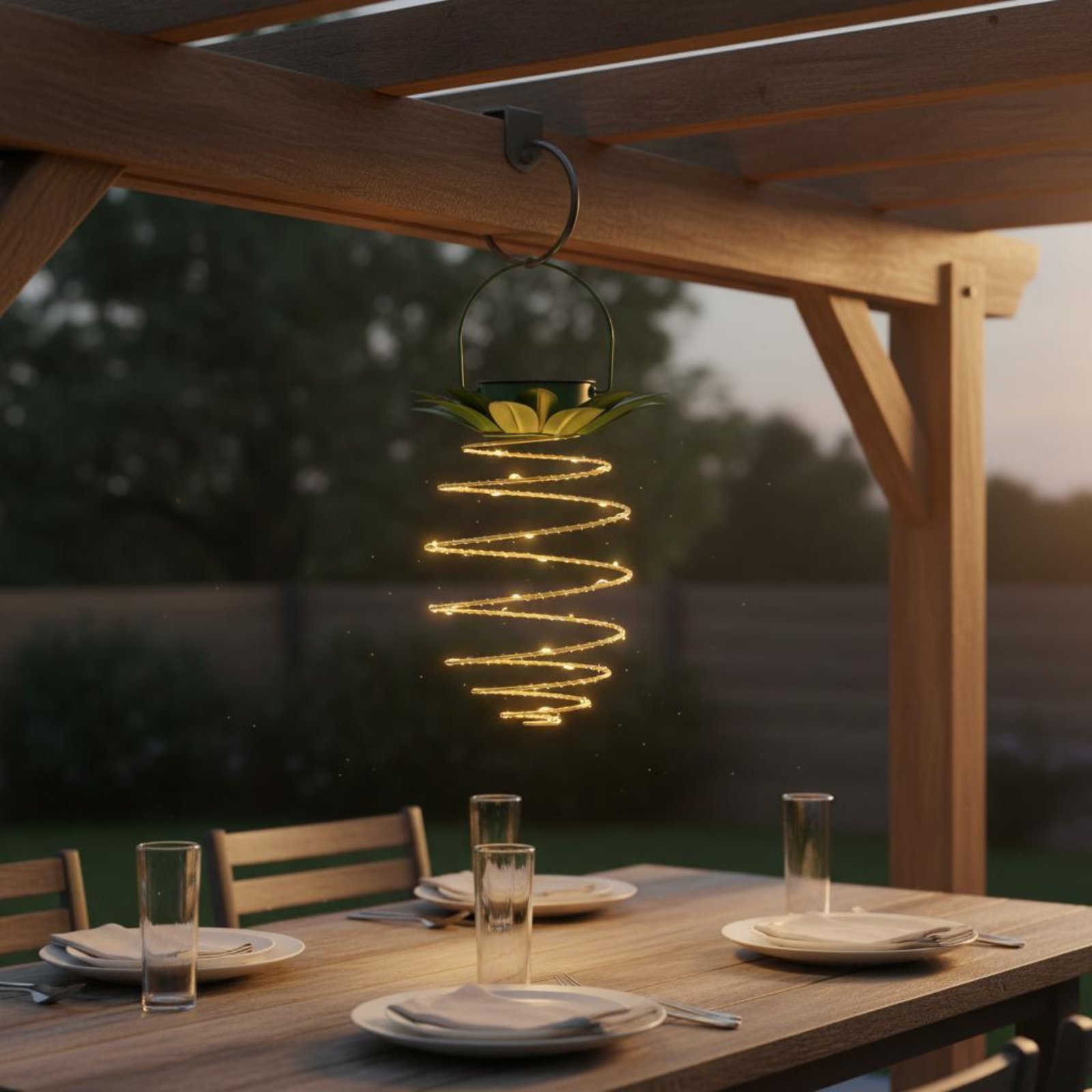 2 Pieces Solar Pineapple Lamp  - Outdoor Lighting Decoration avaliação e preço