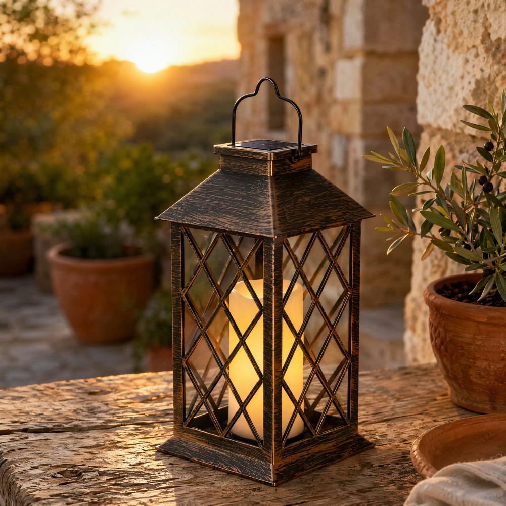 Retro Solar Lantern, Outdoor S - Outdoor Lighting Decoration avaliação e preço