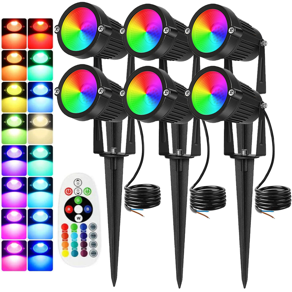 RGBW Landscape Lighting 10W wi - Outdoor Lighting Waterproof avaliação e preço