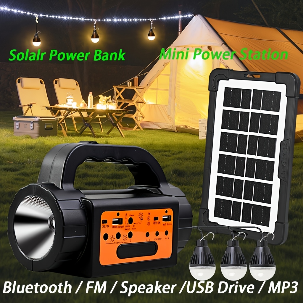 Solar Rechargeable Camping Lig - Outdoor Lighting Lanterns avaliação e preço