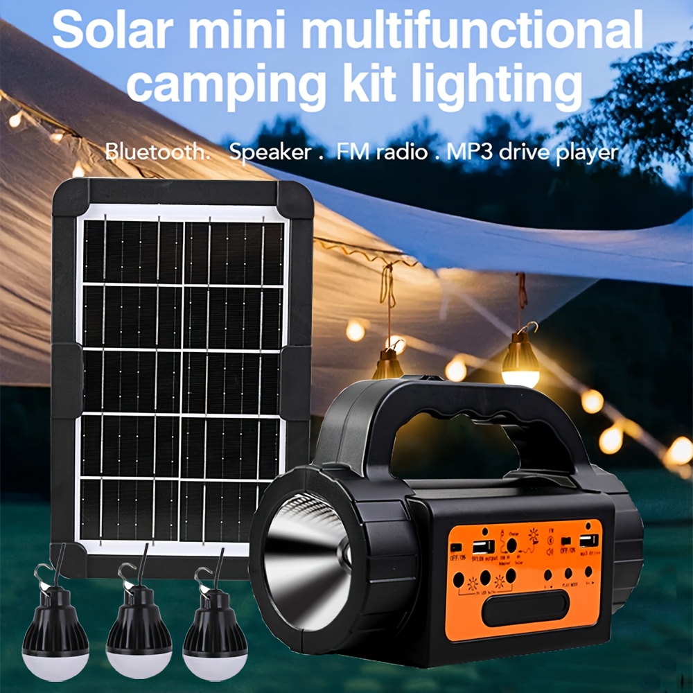 Solar Rechargeable Camping Lig - Outdoor Lighting Lanterns avaliação e preço