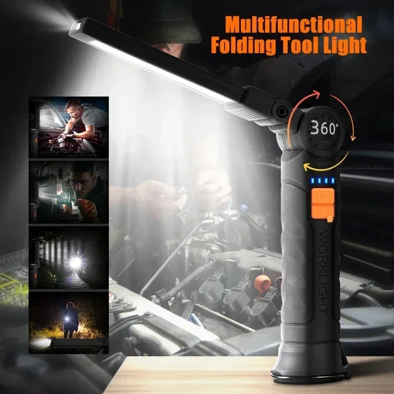 Portable LED COB Search Lights - Outdoor Lighting Hooks avaliação e preço