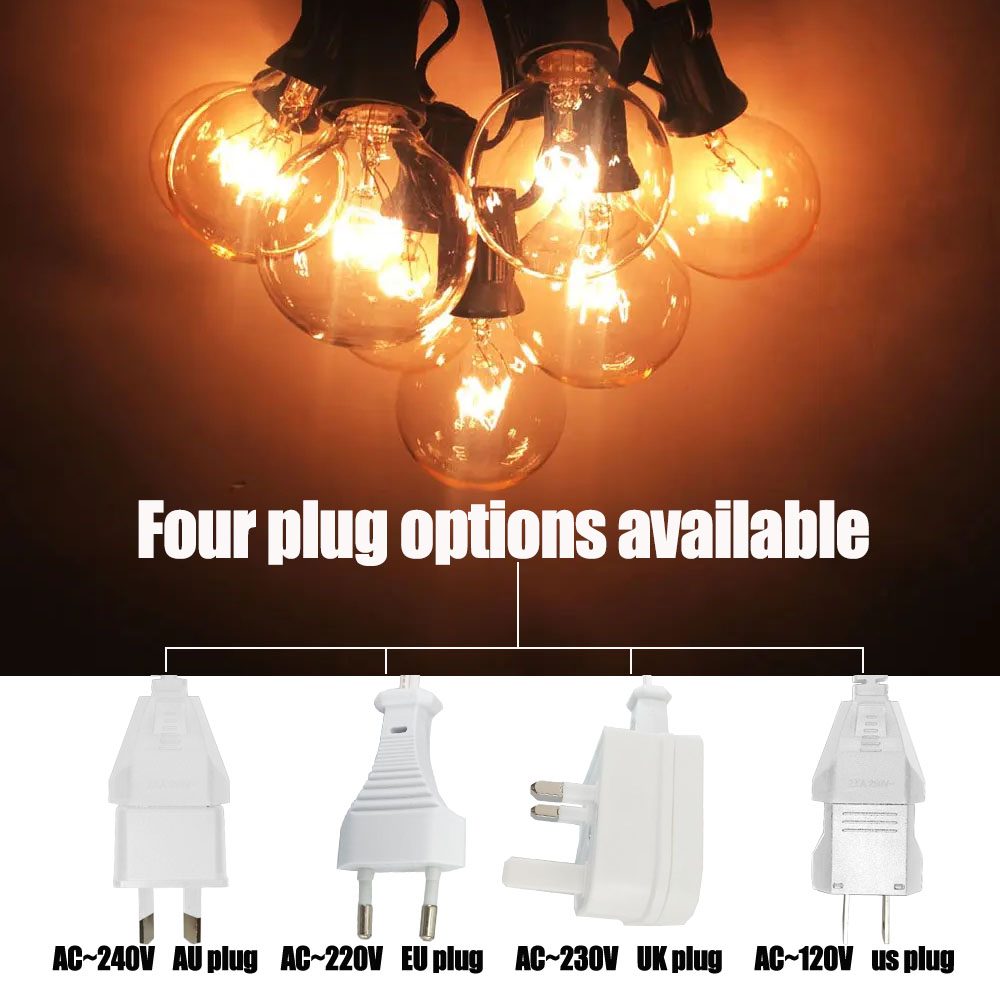 Vintage G40 Clear Bulb String  - Lighting Wedding Outdoor avaliação e preço