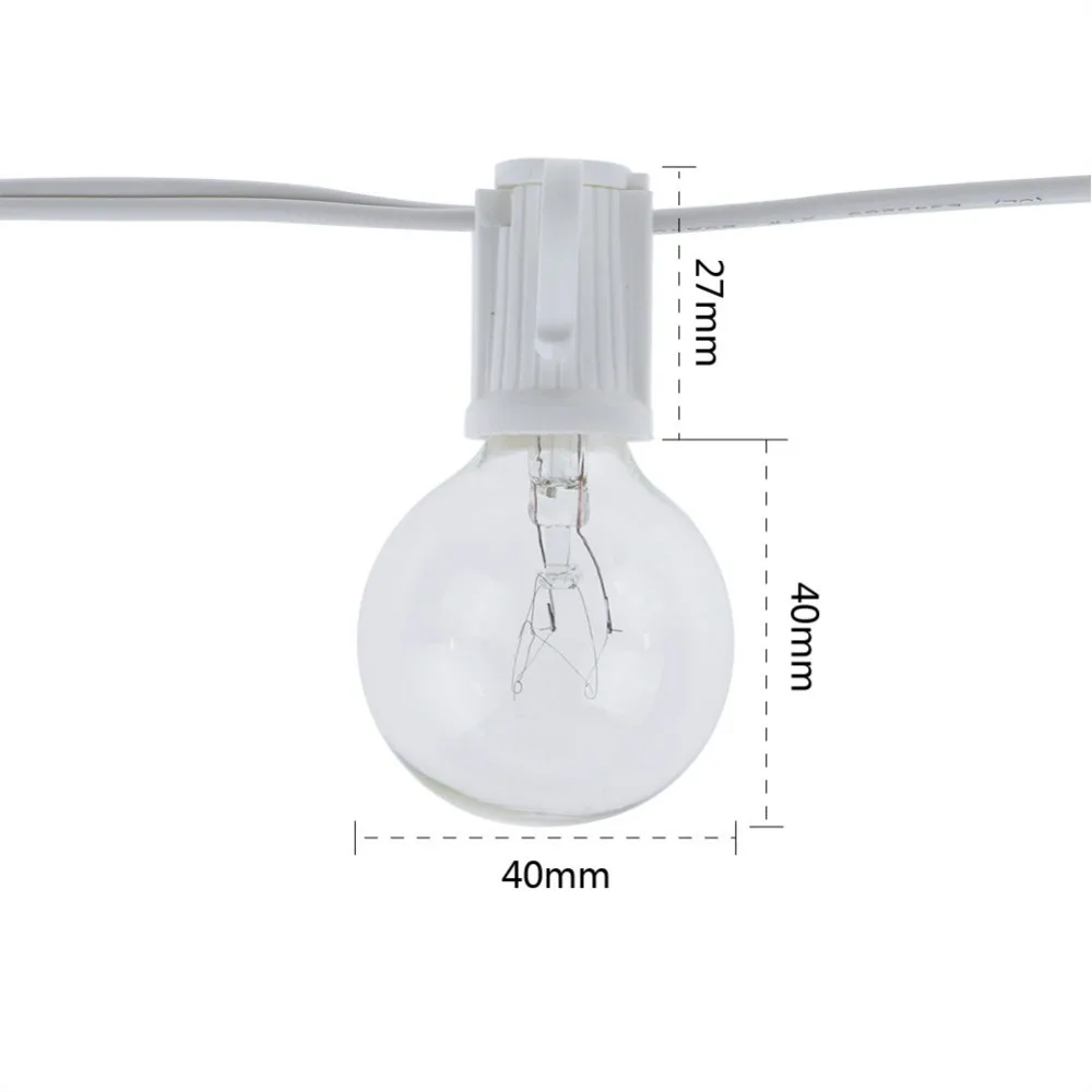 Vintage G40 Clear Bulb String  - Lighting Wedding Outdoor avaliação e preço