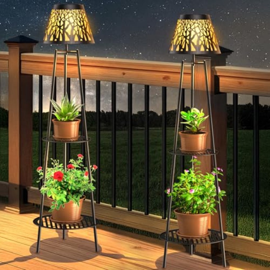 2 Pack Outdoor Solar Floor Lam - Outdoor Lighting Decoration avaliação e preço
