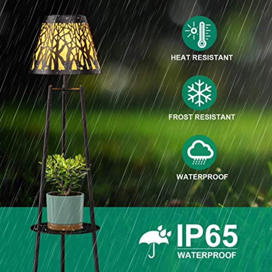2 Pack Outdoor Solar Floor Lam - Outdoor Lighting Decoration avaliação e preço