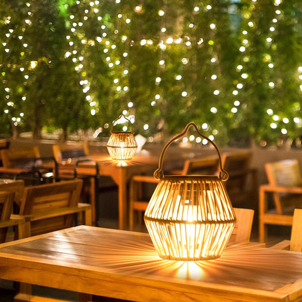 IP65 Waterproof Solar Rattan L - Outdoor Lighting Decoration avaliação e preço