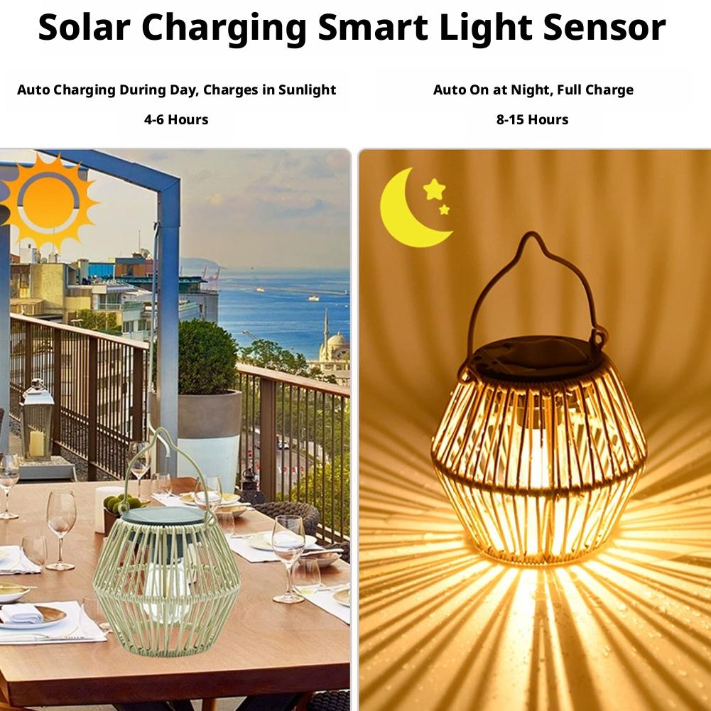 IP65 Waterproof Solar Rattan L - Outdoor Lighting Decoration avaliação e preço