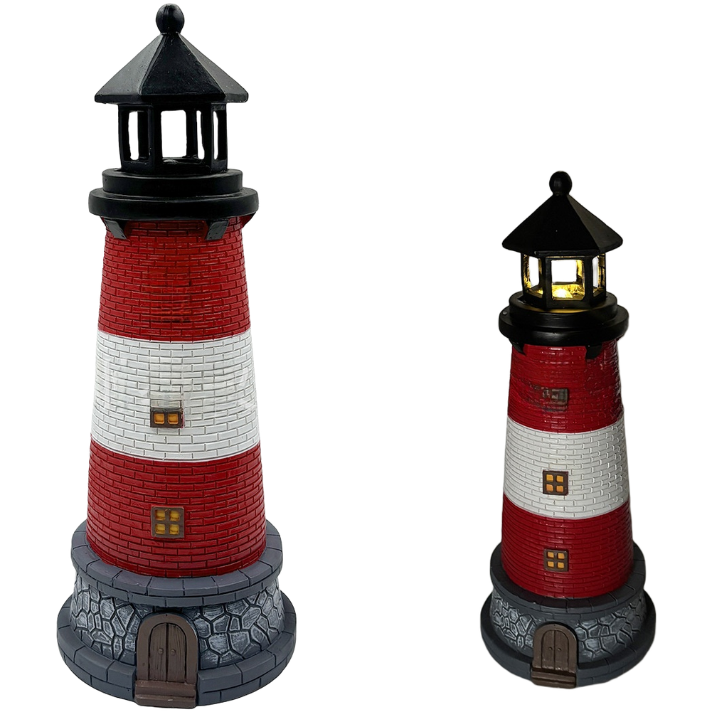 Blue Red Solar Powered Resin L - Outdoor Lighting Mediterranean Style avaliação e preço