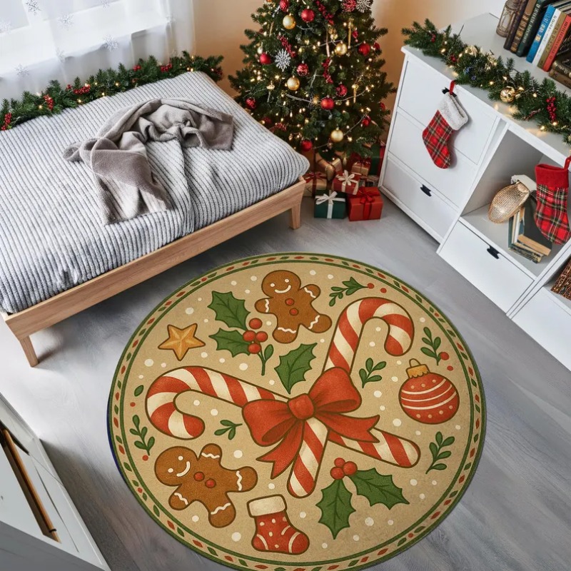 3D Christmas Village Rug Winte - Outdoor Xmas Lighting Ideas avaliação e preço
