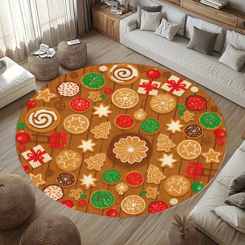 3D Christmas Village Rug Winte - Outdoor Xmas Lighting Ideas avaliação e preço