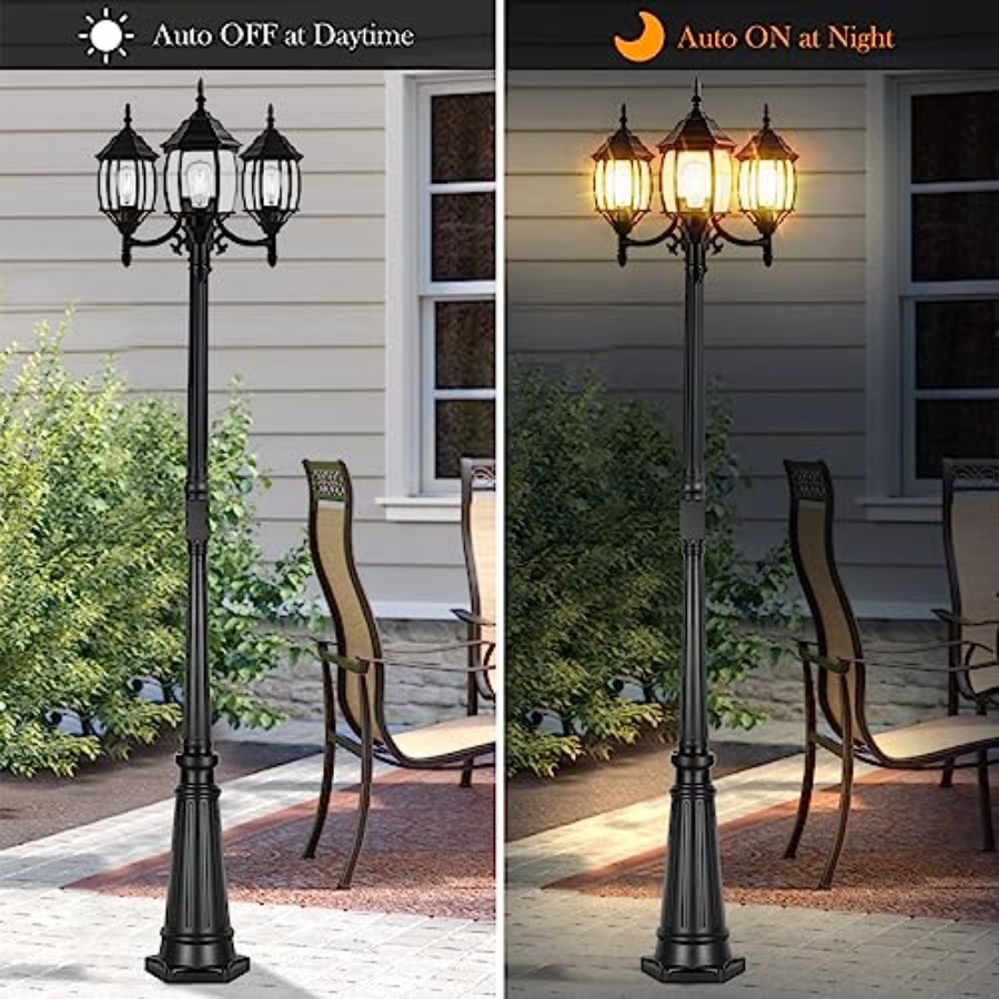 Dusk to Dawn Outdoor Lamp Post - Outdoor Lighting No Outlet avaliação e preço
