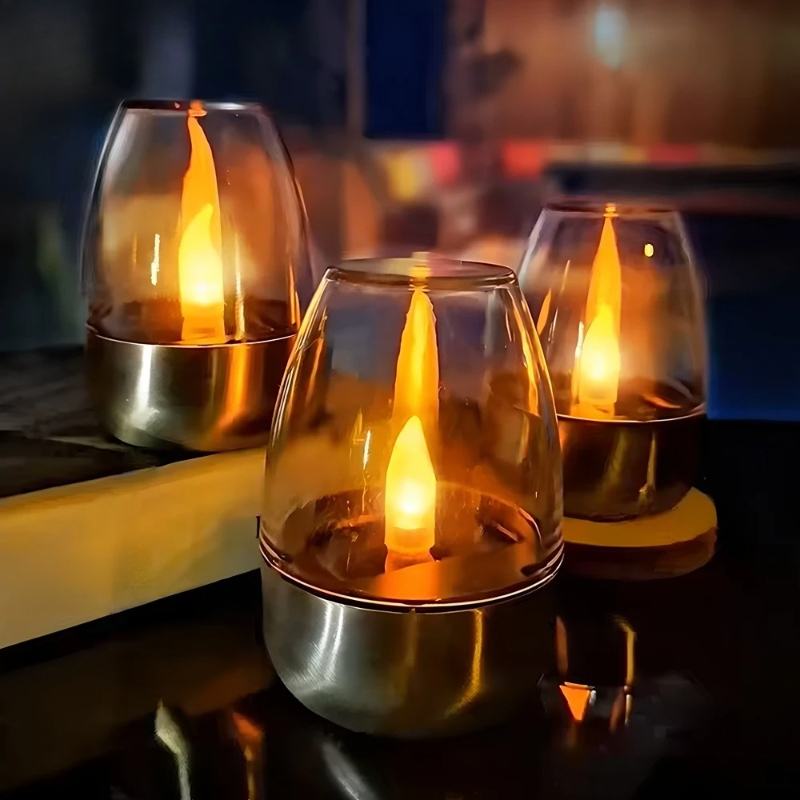 LED Solar Candles Light Flamel - Outdoor Lighting Under Pergola avaliação e preço