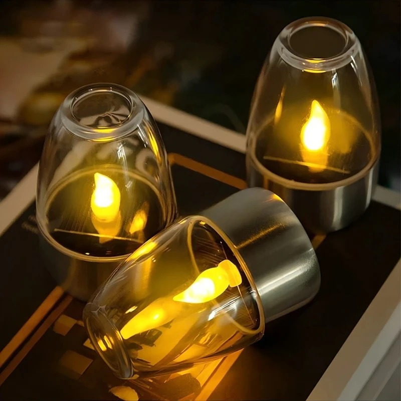 LED Solar Candles Light Flamel - Outdoor Lighting Under Pergola avaliação e preço
