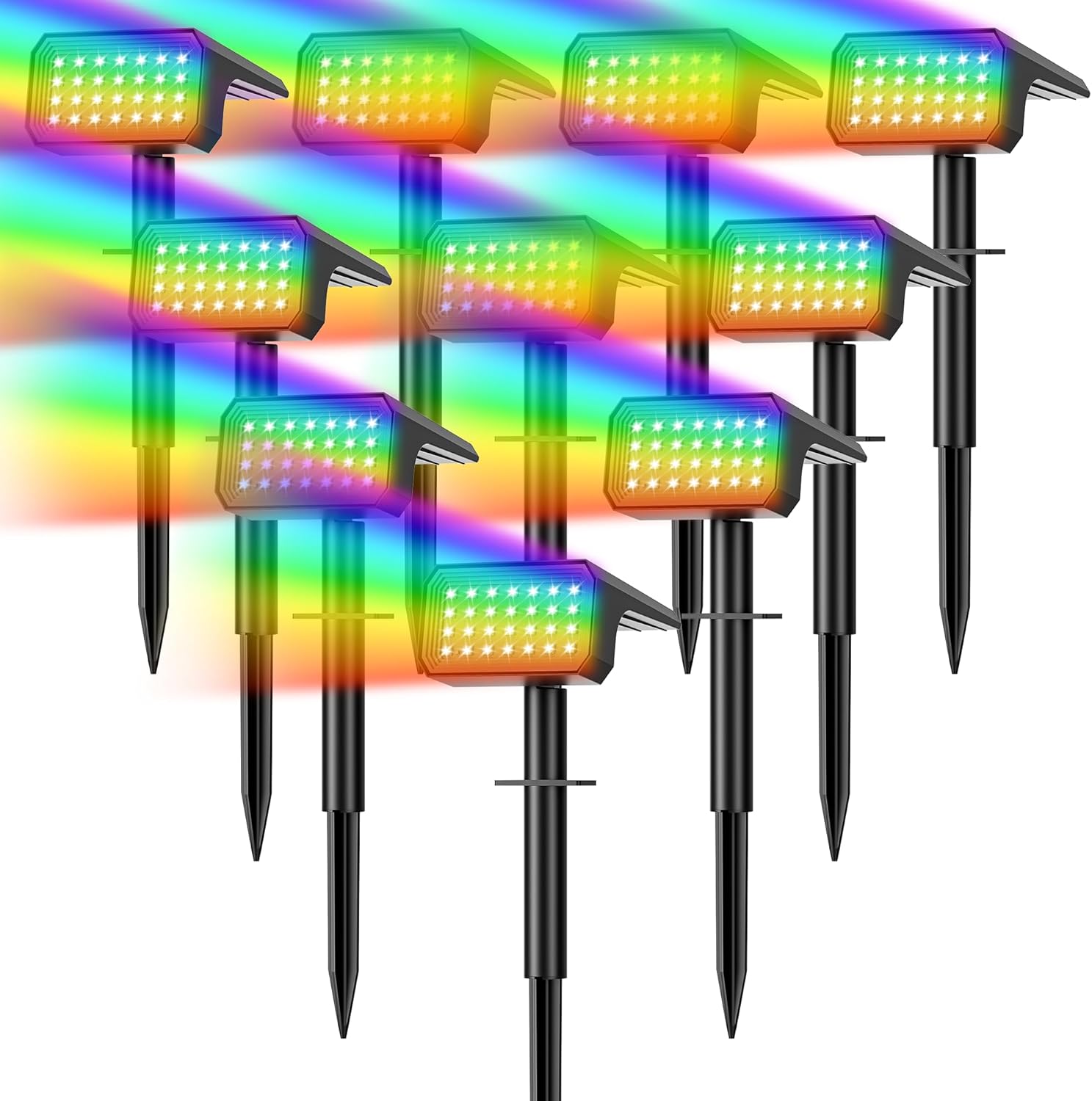 10-Pack Solar Spot Lights, 28  - Outdoor Lighting Waterproof avaliação e preço