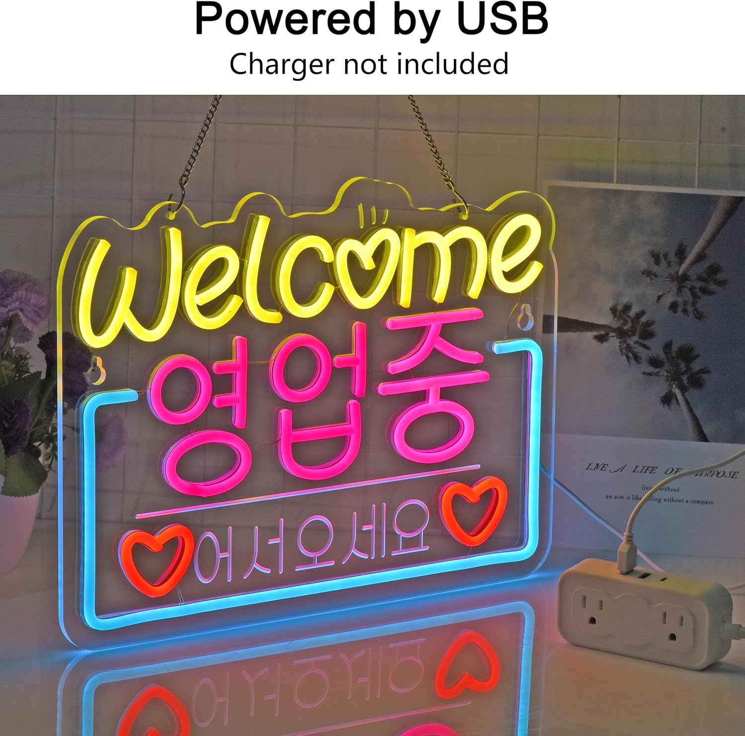 Korean Welcome on Sale Neon Si - Outdoor Lighting On Sale avaliação e preço